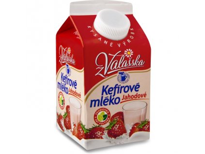 Valašské kefírové mléko 450g  jahodové