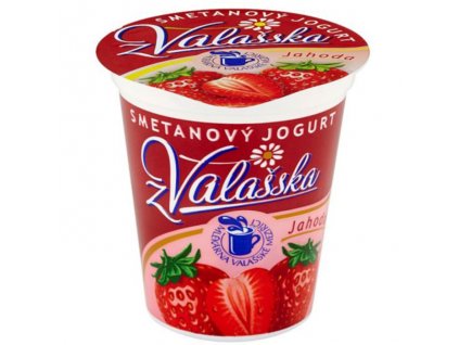 Valašský jogurt 150g smetanový jahoda