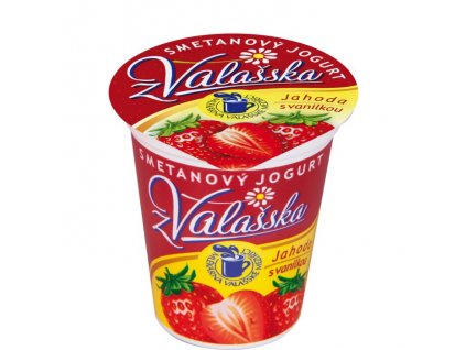 Valašský jogurt 150g smetanový jahoda+vanilka