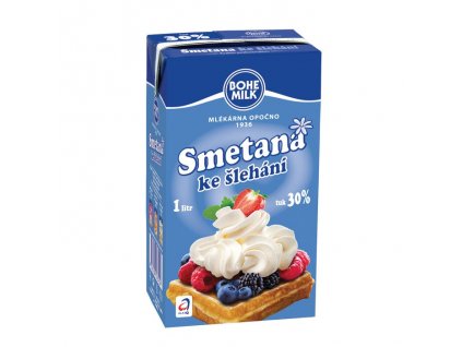 Bohemilk smetana 30% 1l ke šlehání trvanlivá