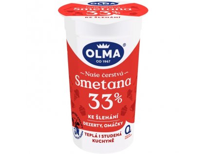 Olma smetana 200g ke šlehání 33% v kelímku