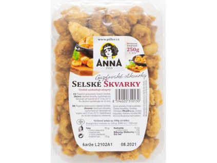 Piller selské škvarky 250g vanička solené