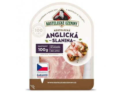 Kostelecká slanina 100g Anglická