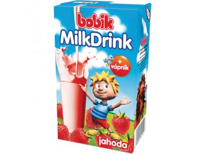 Bobík Milk drink 250ml jahoda