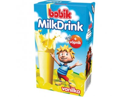 Bobík Milk drink 250ml vanilka