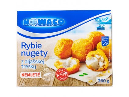 Mraž. Nowaco rybí nugety tresky 360g z aljašské nemleté