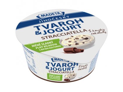 Madeta jihočeský tvaroh 135g s jogurtem stracciatella