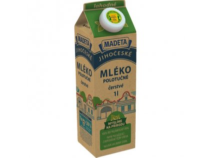 Jihočeské čerstvé mléko 1L polotučné 1,5%
