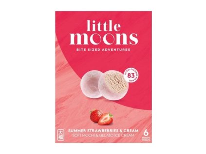 LITTLE MOONS mochi ice Strawberries 192g (KEM DAU)