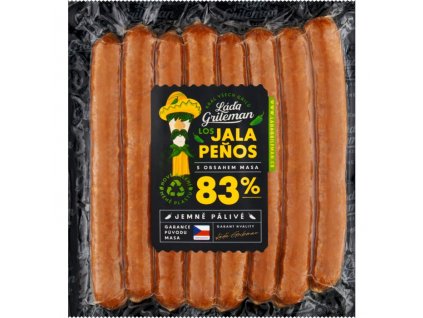 Láďa Grileman klobásky 340g Los Jalapeňos