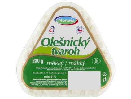 Olešnický tvaroh 230g měkký