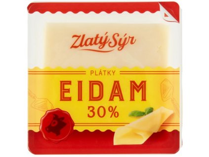 Zlatý sýr Eidam 30% 100g plátky flowpack