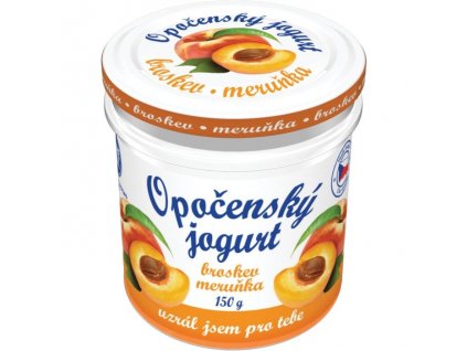Bohemilk opočenský jogurt 150g broskev+meruňka