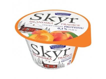 Skyr 130g broskev - meruňka 0,1%