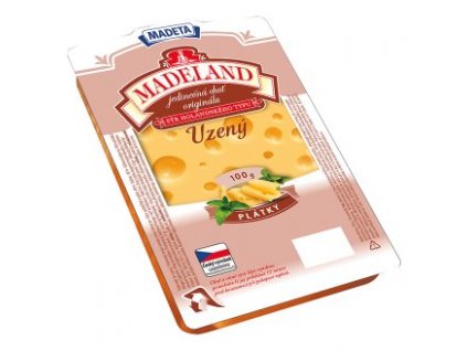 Madeland sýr 100g uzené 44% plátky