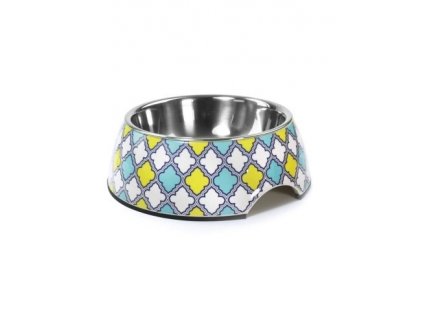 maiolica steel dog bowl