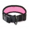 Perforated collar SOFTY | black/pink