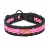 Perforated collar SOFTY | black/pink