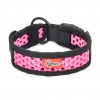 Perforated collar SOFTY | black/pink