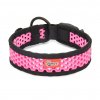 Perforated collar SOFTY | black/pink