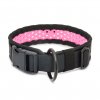 Perforated collar SOFTY | black/pink