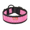Perforated collar SOFTY | black/pink