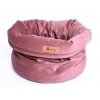 DOG BED "BASKET" ROYAL / PINK