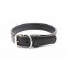 Leather collar STUBBY | black
