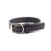 Leather collar STUBBY | black
