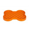 LickiMat Slodog bone - Slow Feeder Orange