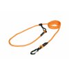 Lanové vodítko EASYLONG TWIST | Mini | oranžové se žlutými srdíčky - 614