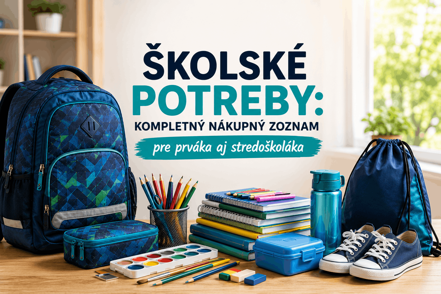 Školské potreby: kompletný nákupný zoznam pre prváka aj stredoškoláka