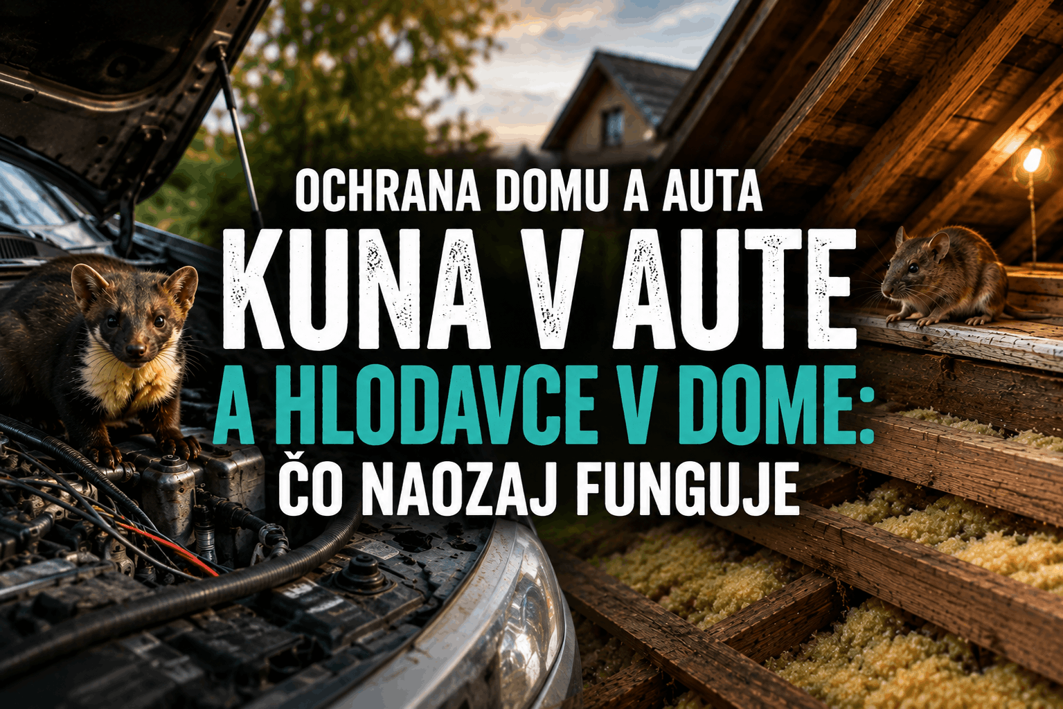 Kuna v aute a hlodavce v dome: čo naozaj funguje a čo je vyhodené peniaze