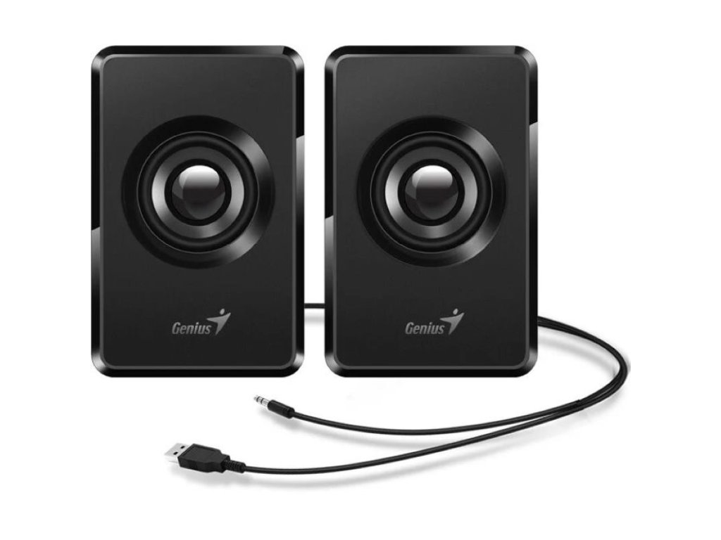 GENIUS SP-U125, Reproduktory 2.0, 3W, čierne