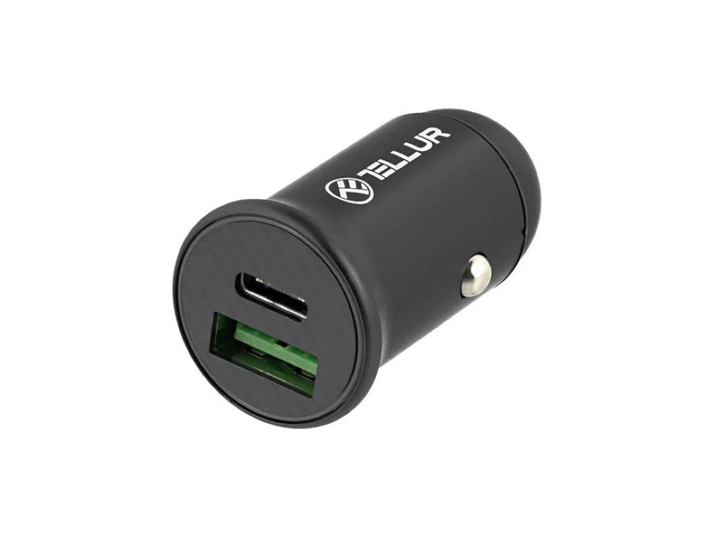 TELLUR FCC7, Autonabíjačka USB/USB TypeC, 60W, 5A