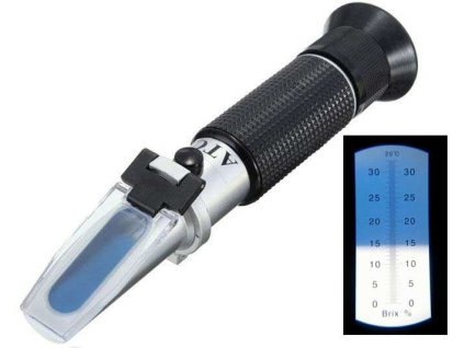 Optický refraktometer ATC 0-32% Brix na meranie obsahu cukru