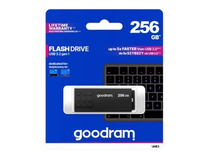 Flash disk GOODRAM USB 3.2 256GB čierny