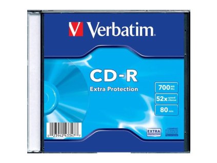 VERBATIM CD-R 700MB, 52x, slim case 1 ks