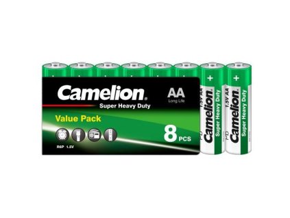 CAMELION Batérie SUPER HD zink-chlorid AA 8ks R06