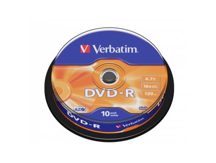 DVD - R Verbatim 4.7GB 16x CAKE 10pcs