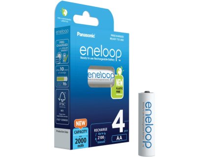 PANASONIC Eneloop, Batérie, BK-3MCCE, AA, 4ks