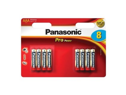 PANASONIC PRO POWER, Batérie, AAA, LR03, 1,5V, 8ks