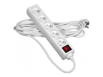 PremiumCord PP5K-07 230V 7m 5 zásuvky + vyp