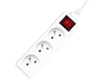 PremiumCord PP3K-02 230V 2m 3 zásuvky + vyp
