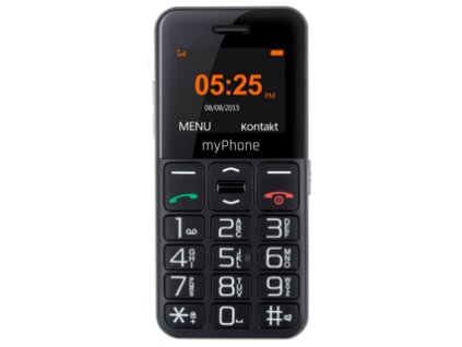 MYPHONE Telefón pre seniorov HALO EASY čierny