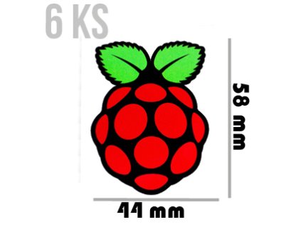 PIMORONI Samolepky veľké 58x44 6ks pre Raspberry