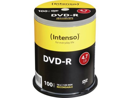 INTENSO DVD-R Cake Case 4,7GB 100ks