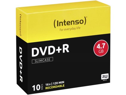 INTENSO DVD+R Slim Case 4,7GB 10ks