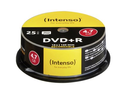 INTENSO DVD+R Cake Case 4,7GB 25ks