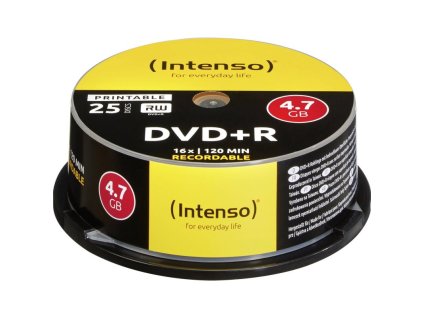 INTENSO DVD+R Cake Case 4,7GB PRINT 25ks